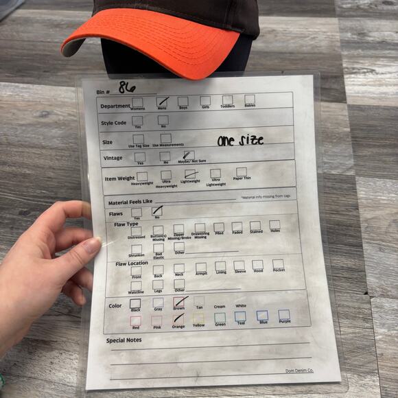 Vintage Logo Athletic NFL Cleveland Browns Orange Brown Mens OS Football Hat Cap - Picture 8 of 9